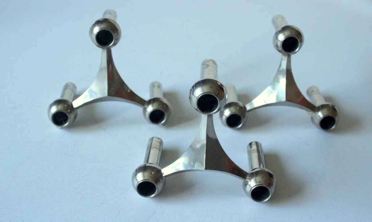 Set von 3 Vintage Kerzenleuchter von Stoffi Nagel für BMF