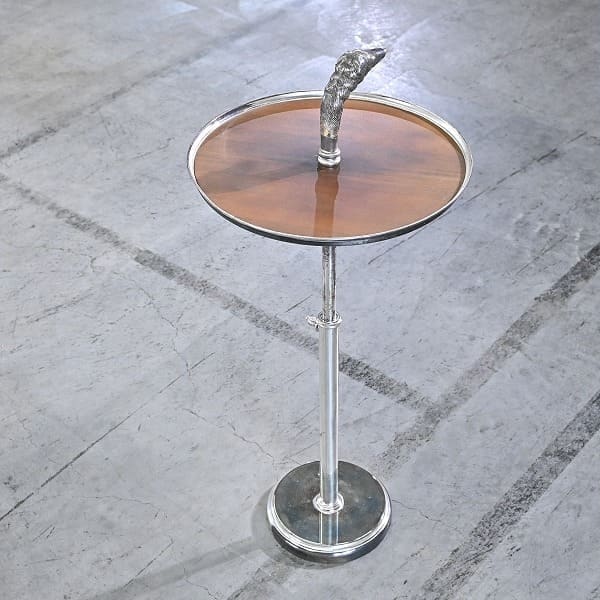 Vintage Beistelltisch von Varosa Valenti mit Hundekopf