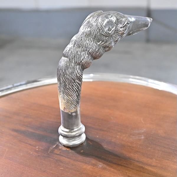 Vintage Beistelltisch von Varosa Valenti mit Hundekopf