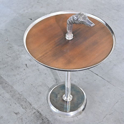 Vintage Beistelltisch von Varosa Valenti mit Hundekopf