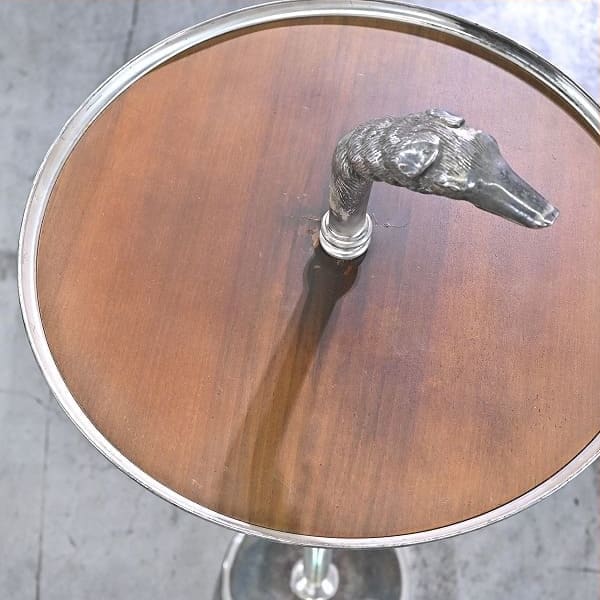 Vintage Beistelltisch von Varosa Valenti mit Hundekopf