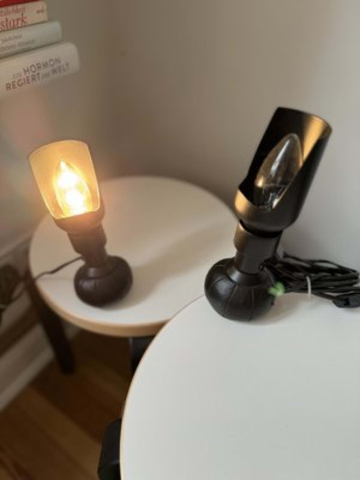 Vintage Tischlampe P600 von Gino Sarfatti für Arteluce, schwarz, Set von 2