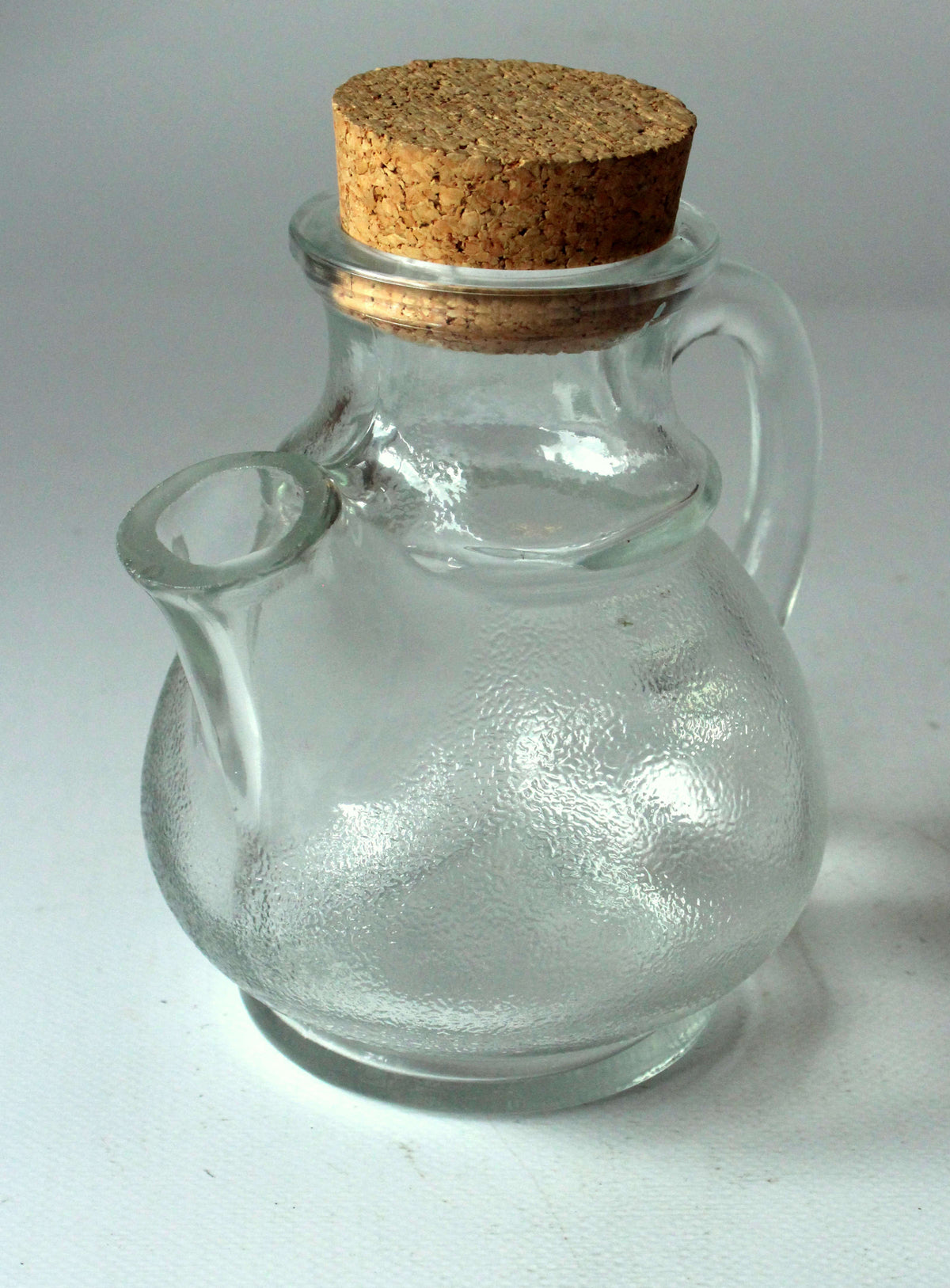 Vintage Nusskanne von Tischfein/WMF aus Glas und Kork