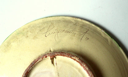 Vintage Wandteller Puigdemont Majolika-Glasur, 27 cm