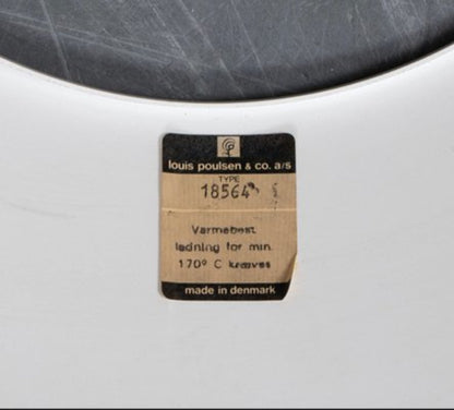 Vintage Deckenlampe von Louis Poulsen für Louis Poulsen grau