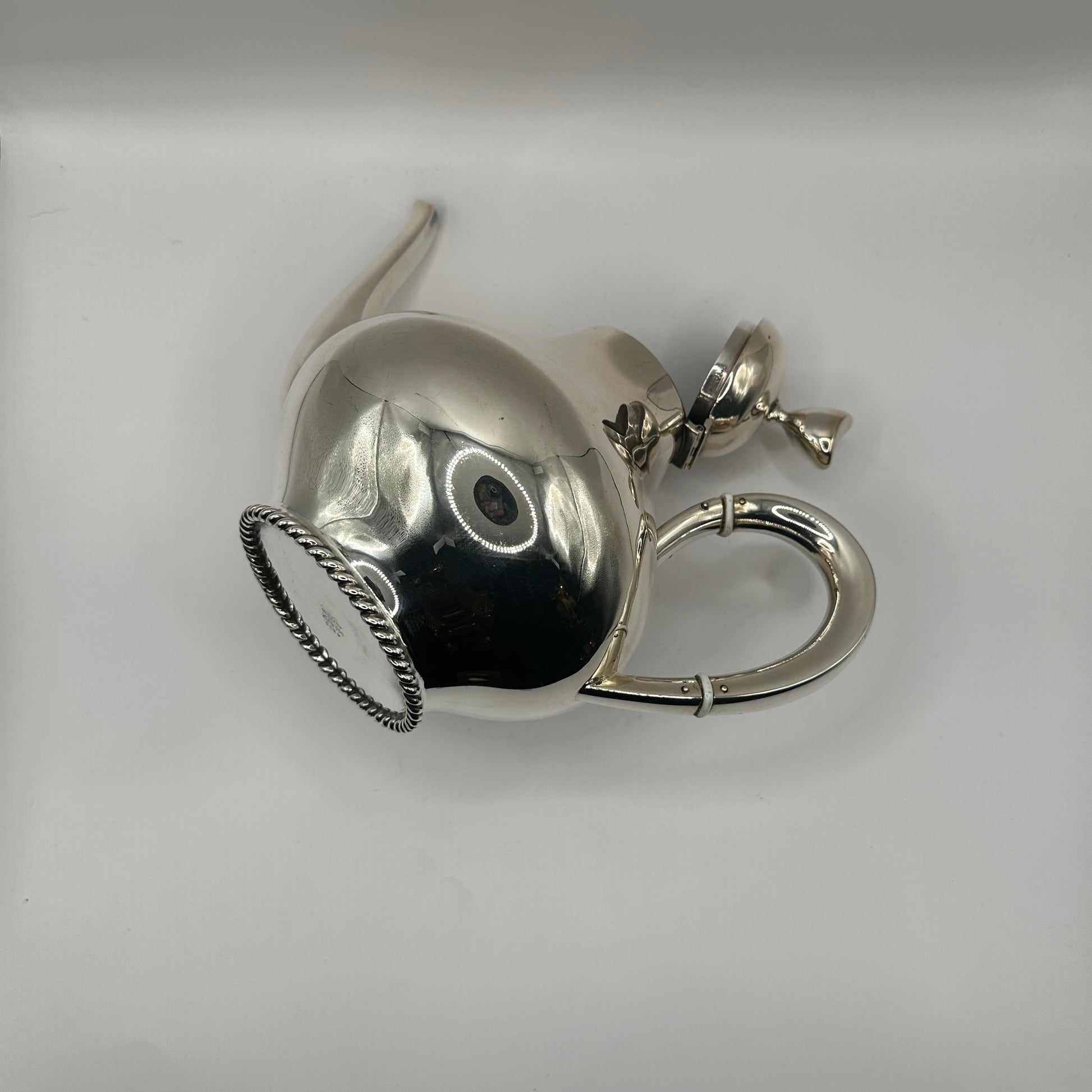 Vintage Teekanne Modell 8089 von Wilkens aus 800 Silber