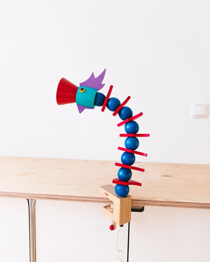 Lampe de bureau vintage XXL style Memphis par Haba années 90