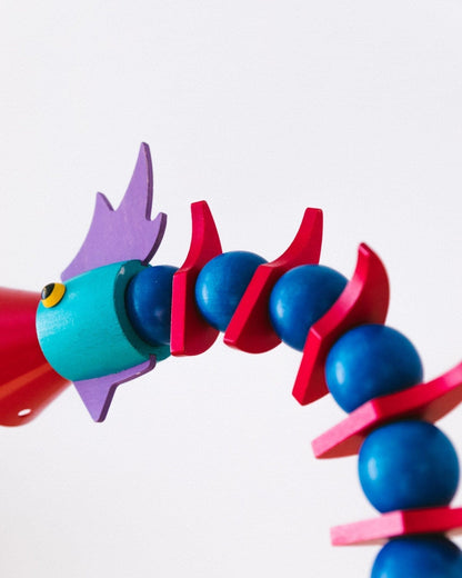 Lampe de bureau vintage XXL style Memphis par Haba années 90