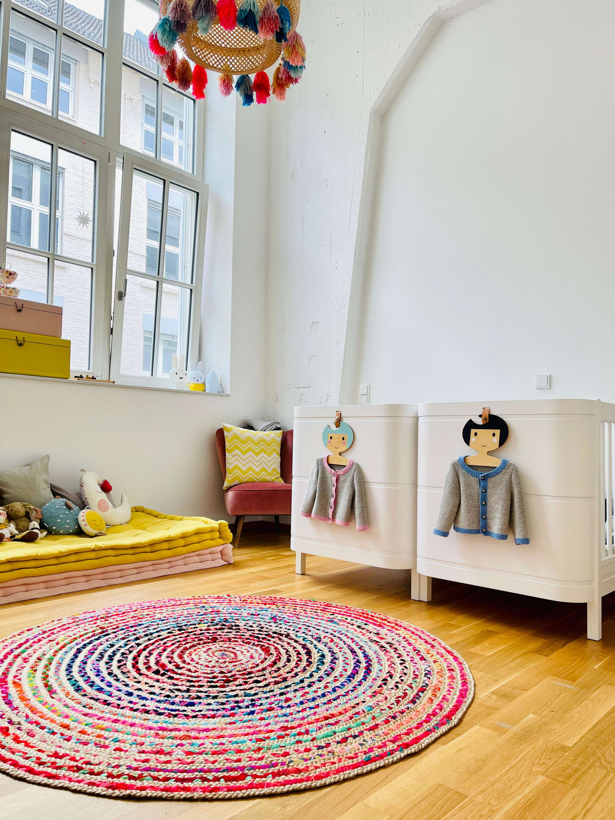 Babybett und Kinderbett "Wood Mini+" mit Hochbett-Erweiterung von Oliver Furniture