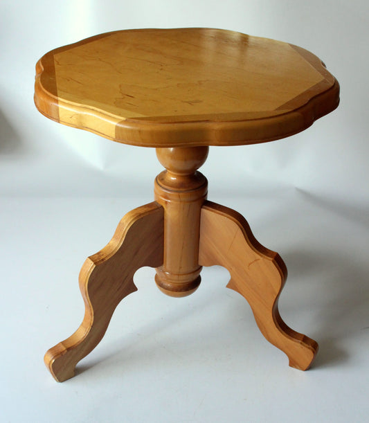 Vintage Blumenhocker aus Holz, Mid-Century