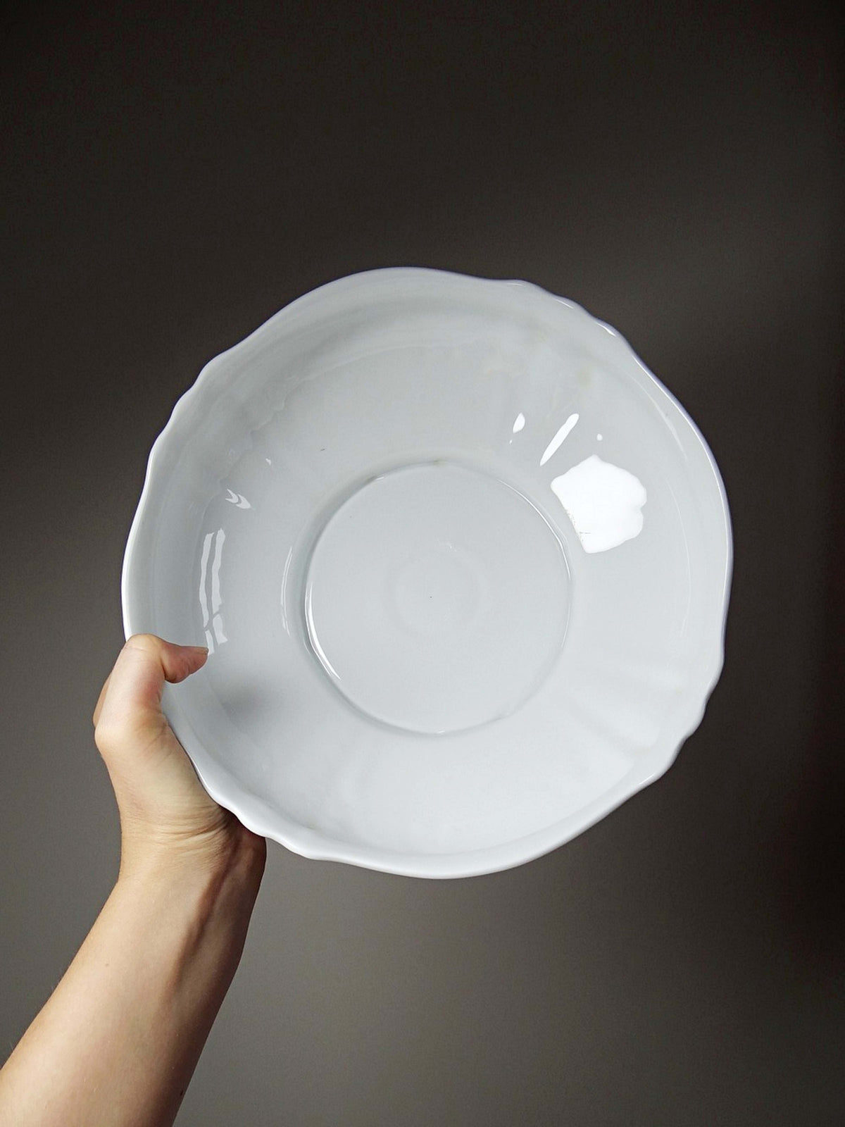 Vintage Salatschüssel "Louvre", Bernardaud zugeschrieben, Limoges Porzellan