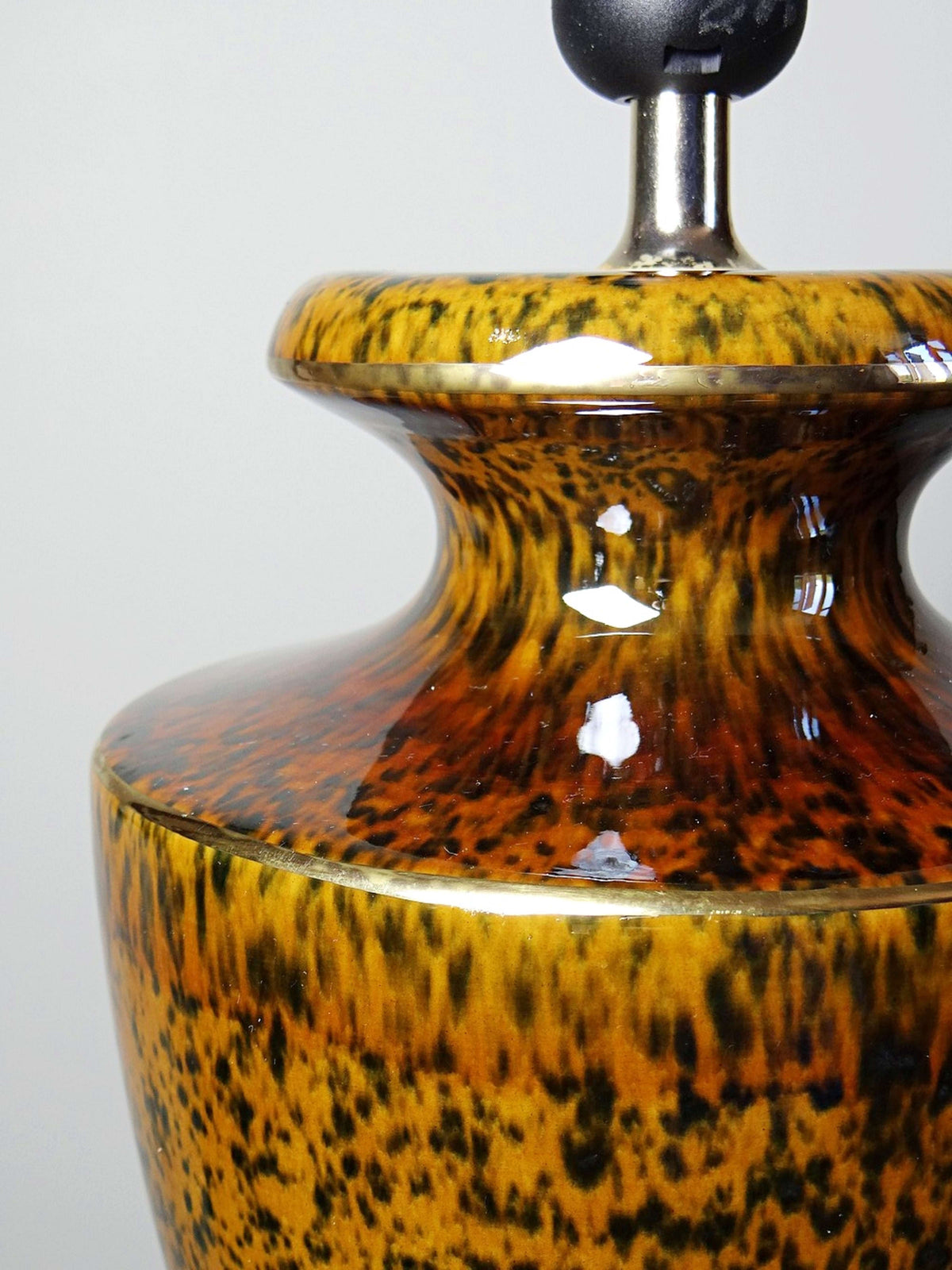 Tischlampe Keramik Hollywood Regency, Italien 1970er Jahre