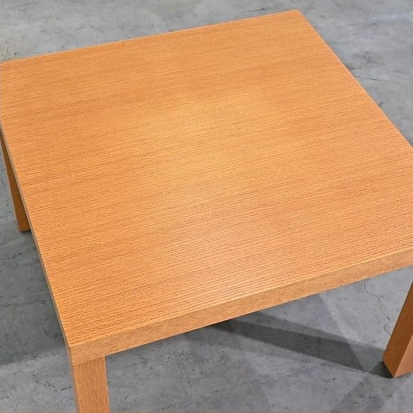 Vintage Beistelltisch von Knoll, quadratisch, Eiche, 70cm