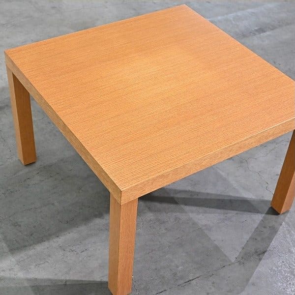 Vintage Beistelltisch von Knoll, quadratisch, Eiche, 70cm