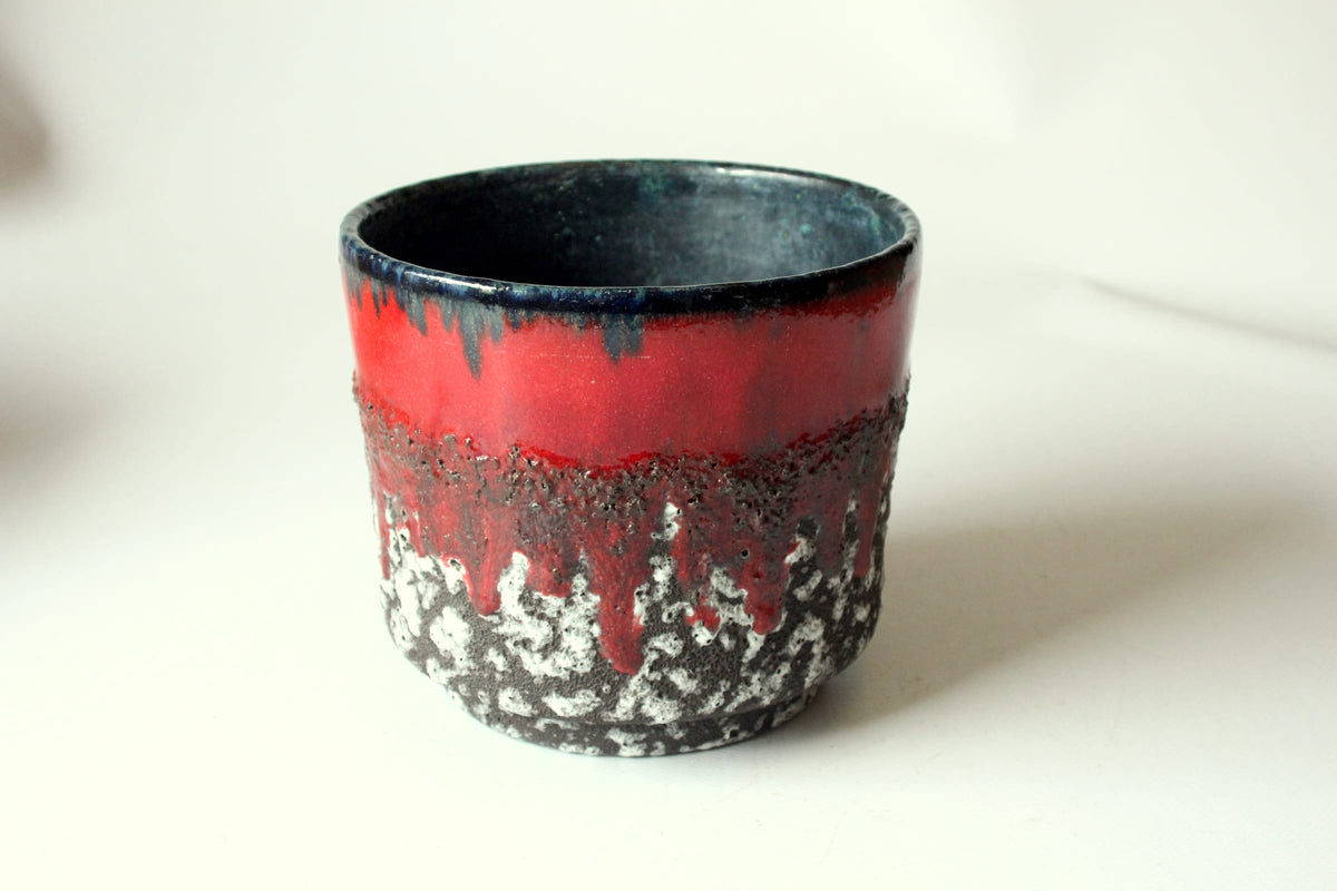 Vintage Fat Lava Keramik Blumentopf
