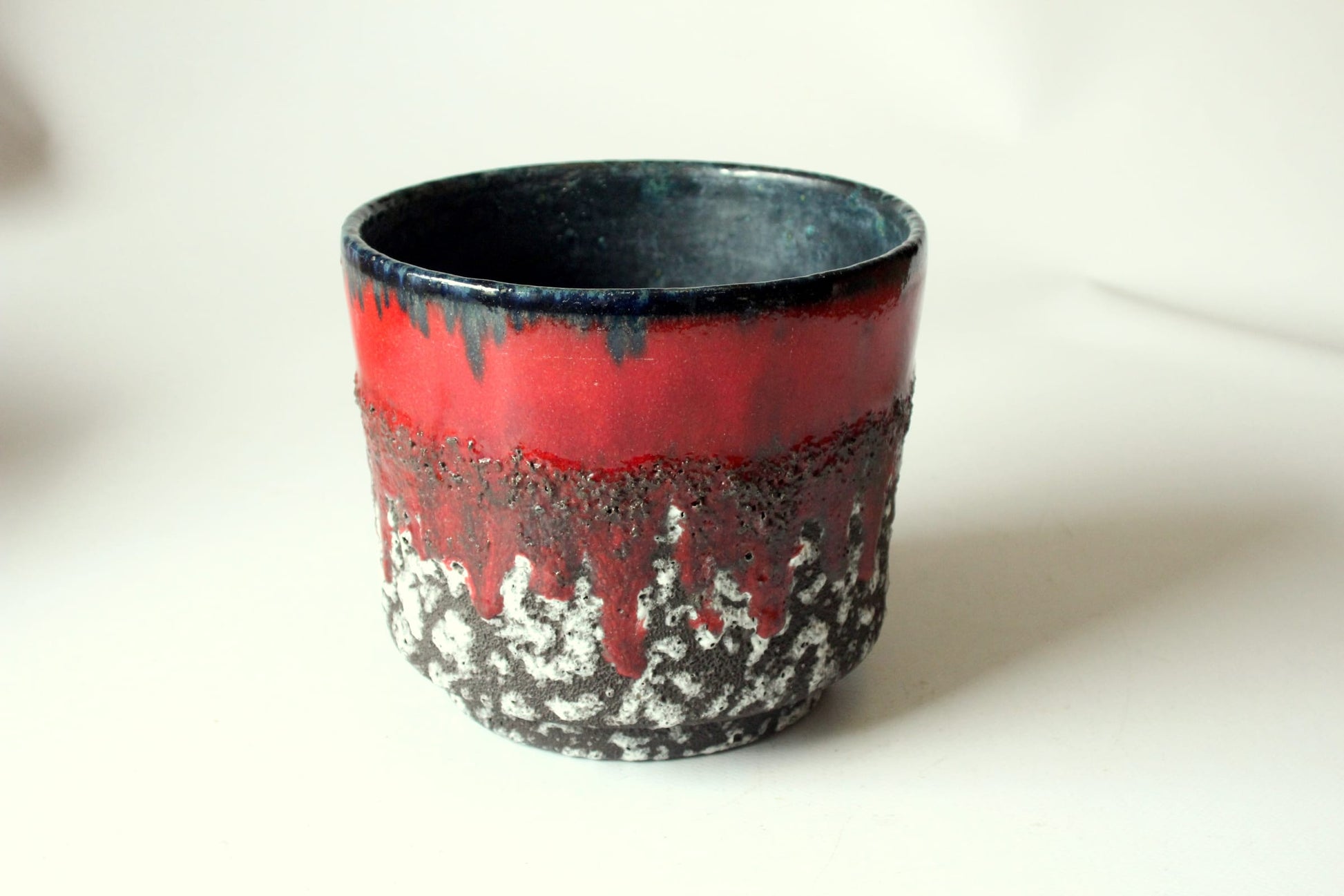 Vintage Fat Lava Keramik Blumentopf