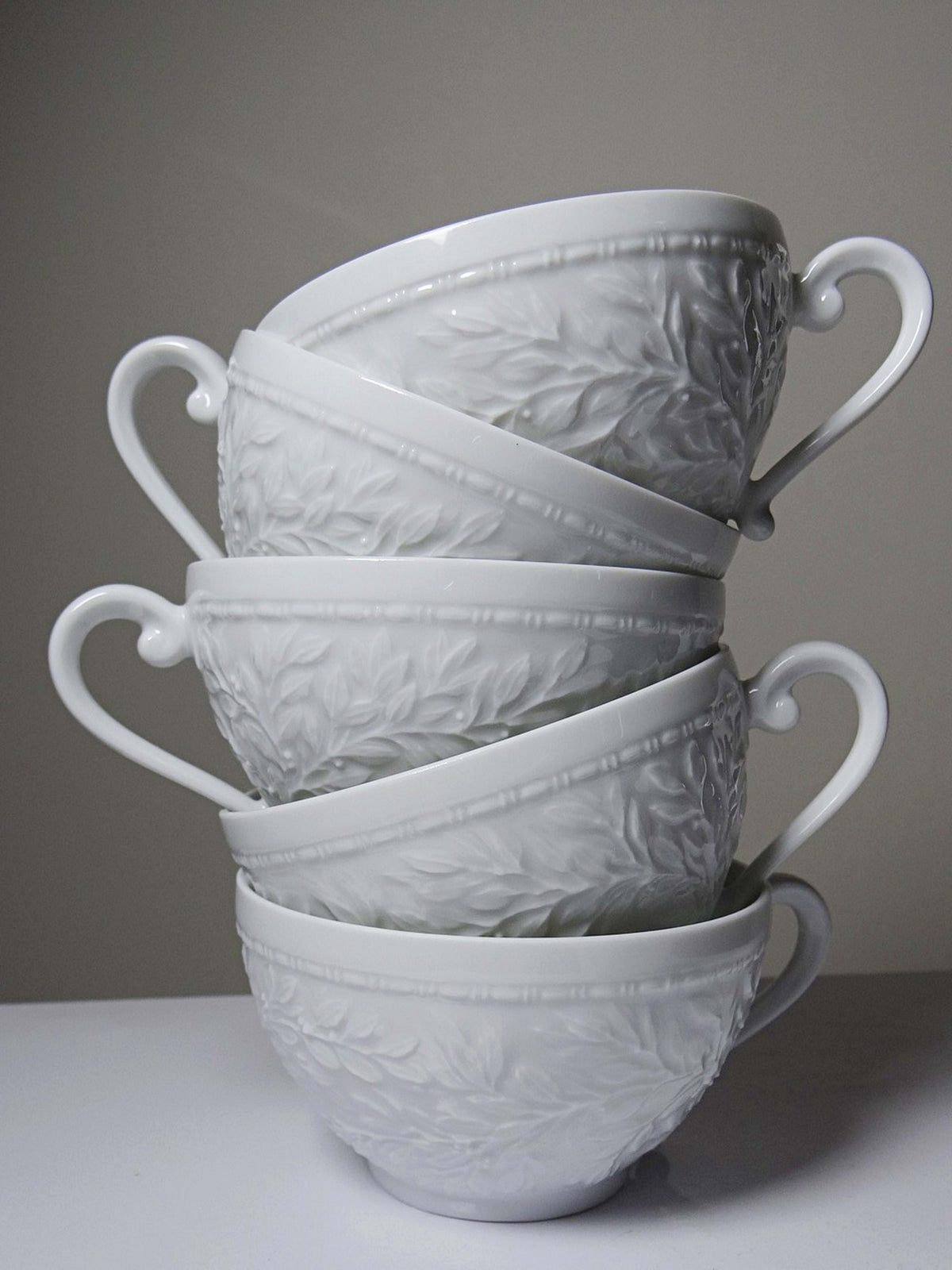 Set von 6 Vintage Tassen 'Louvre' von Bernardaud Limoges