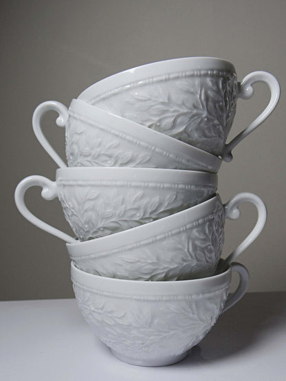 Set von 6 Vintage Tassen 'Louvre' von Bernardaud Limoges