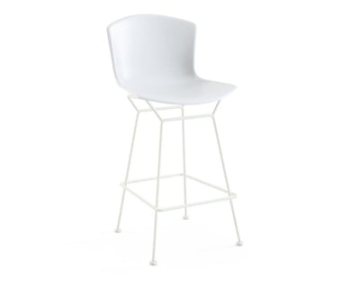 Barhocker Set von 2 von Harry Bertoia für Knoll International Weiß