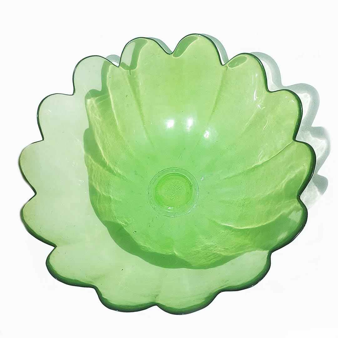 Bowl Petal Design Anise Green