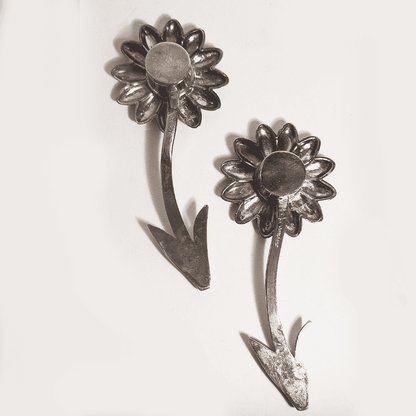 Salière et poivrière vintage Florage en métal argenté