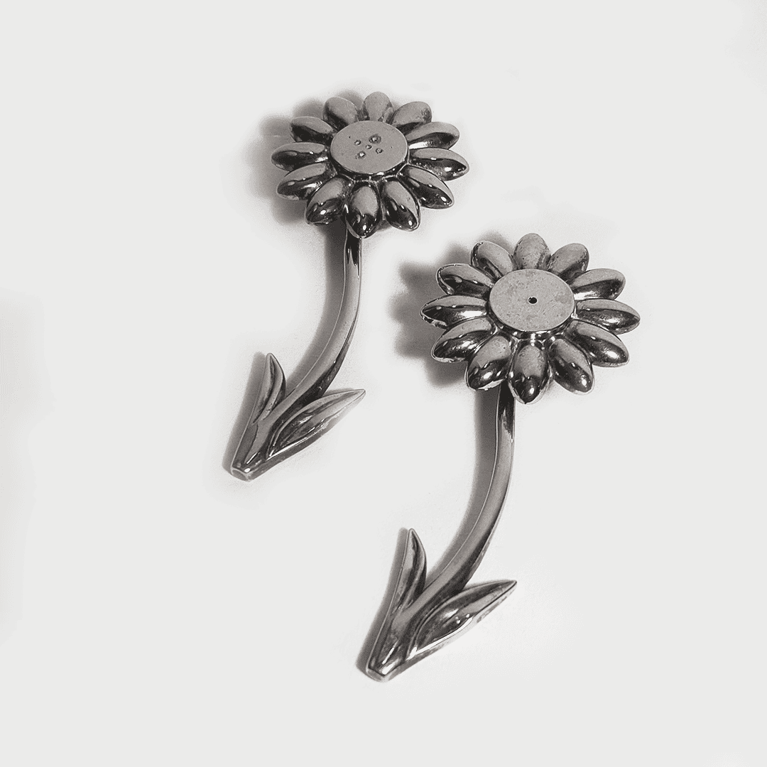 Salière et poivrière vintage Florage en métal argenté