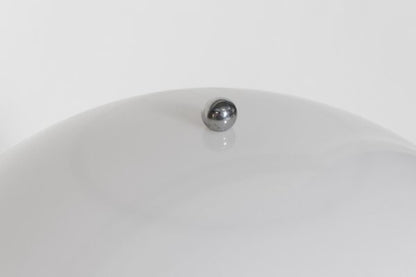 Vintage Panthella Stehlampe von Verner Panton für Louis Poulsen silberfarben, weiß