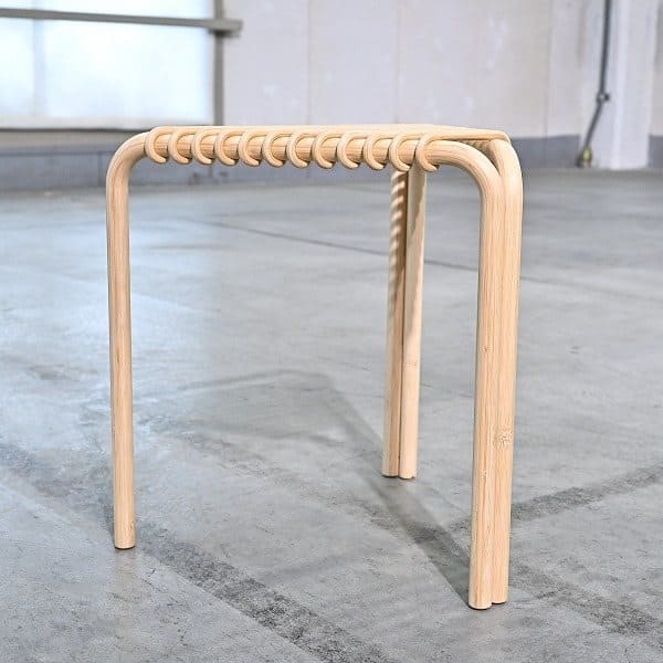 Vintage Hocker Karumi von Alvaro Siza für Hermes aus Bambus