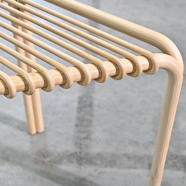Vintage Hocker Karumi von Alvaro Siza für Hermes aus Bambus