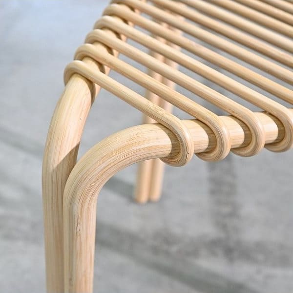 Vintage Hocker Karumi von Alvaro Siza für Hermes aus Bambus