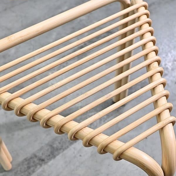 Vintage Hocker Karumi von Alvaro Siza für Hermes aus Bambus