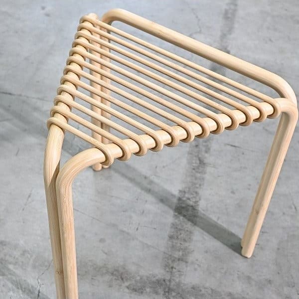 Vintage Hocker Karumi von Alvaro Siza für Hermes aus Bambus