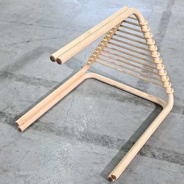 Vintage Hocker Karumi von Alvaro Siza für Hermes aus Bambus