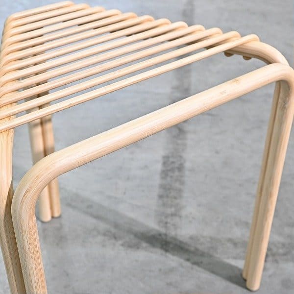 Vintage Hocker Karumi von Alvaro Siza für Hermes aus Bambus