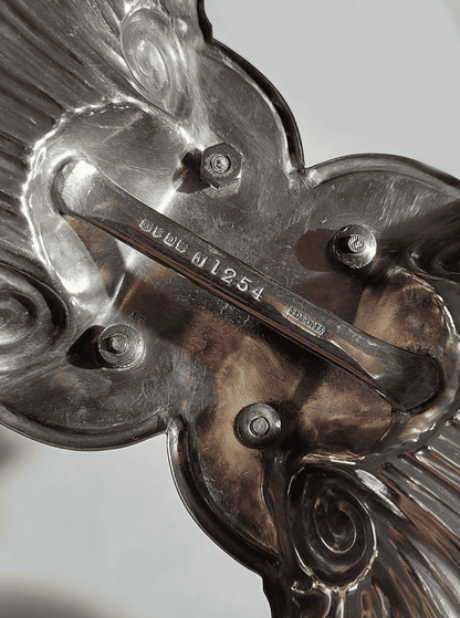 Vintage Serviteur Coquillage versilbert Silber
