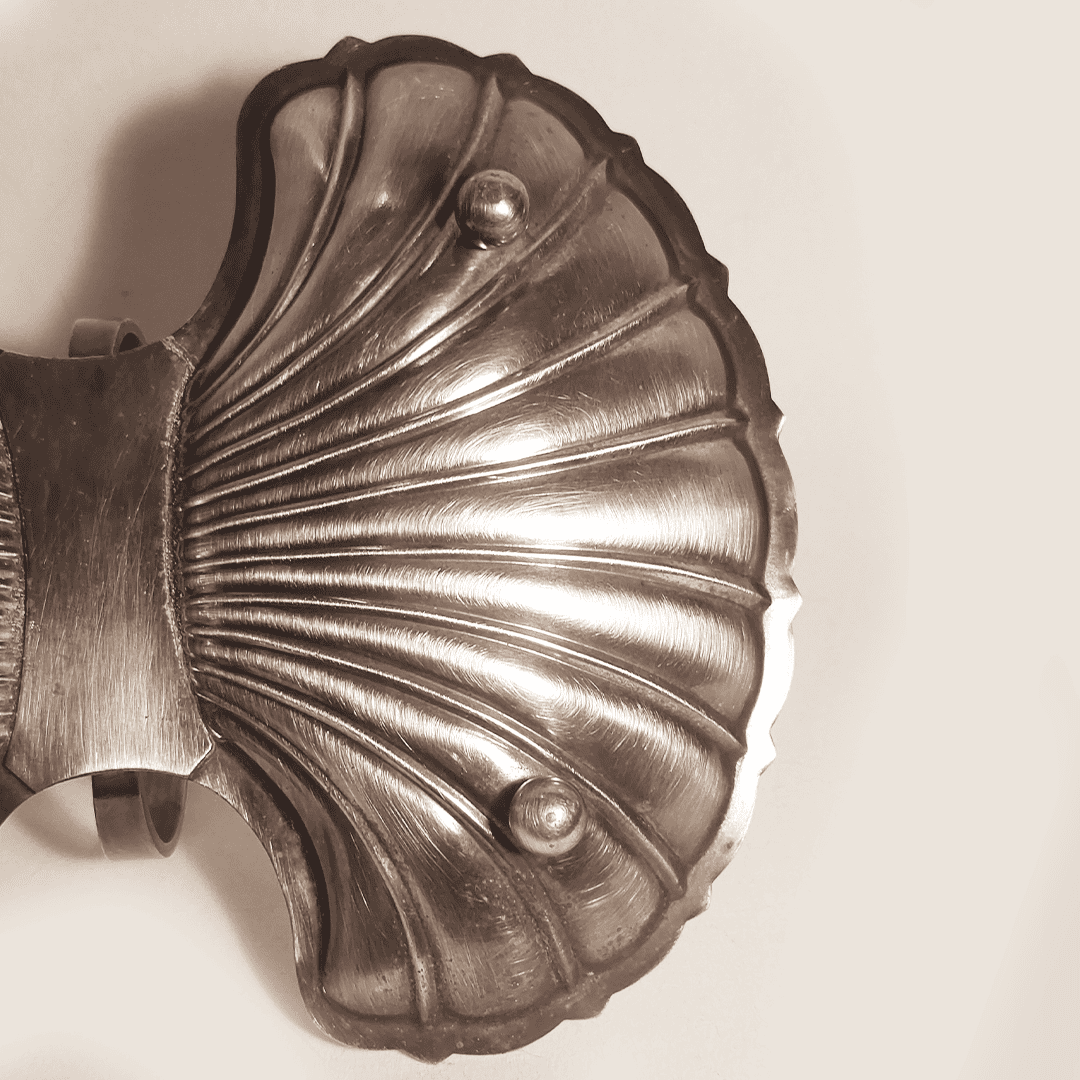 Vintage Serviteur Coquillage versilbert Silber