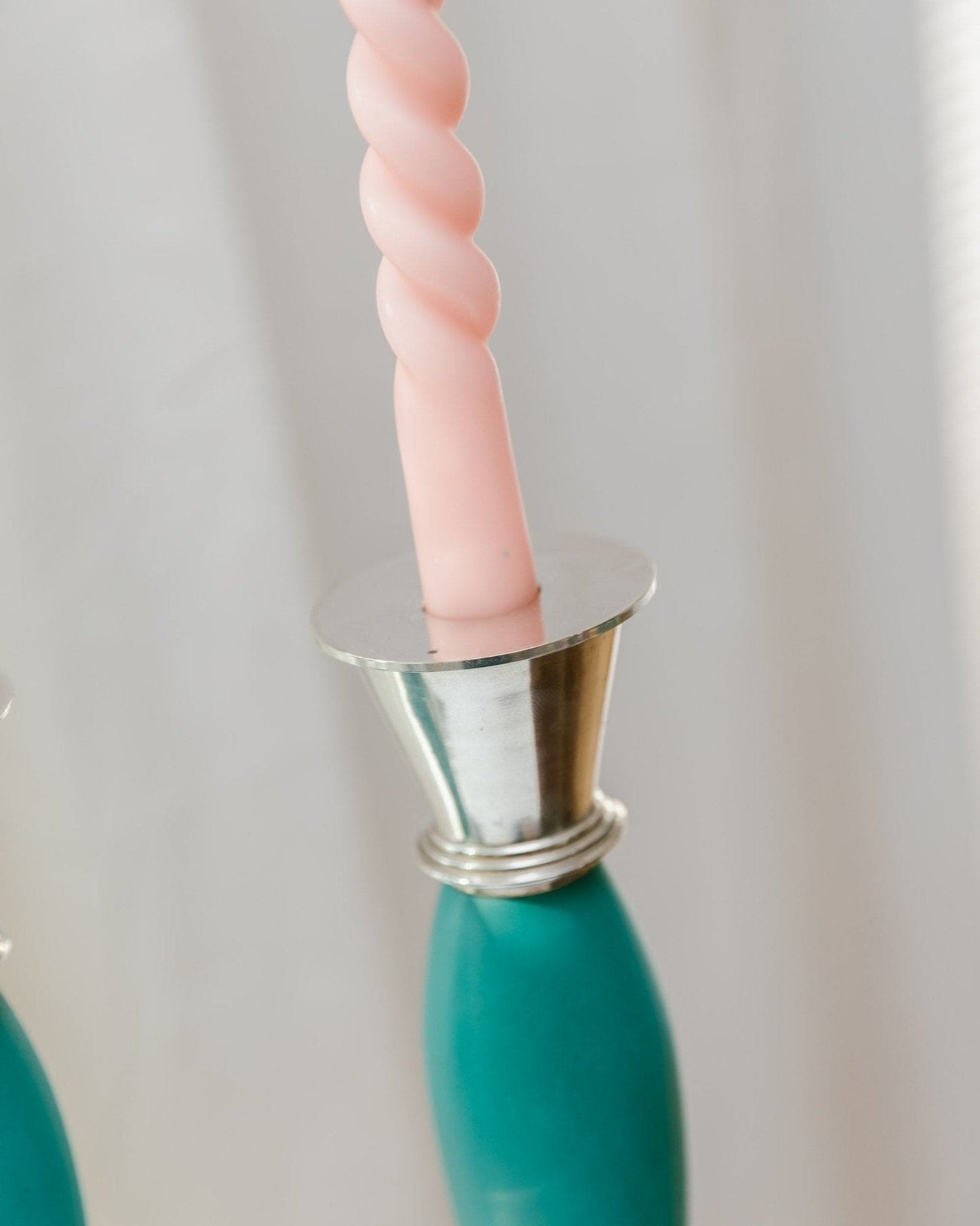 Bougeoir vintage postmoderne rétro style Memphis 2000, lot de 2