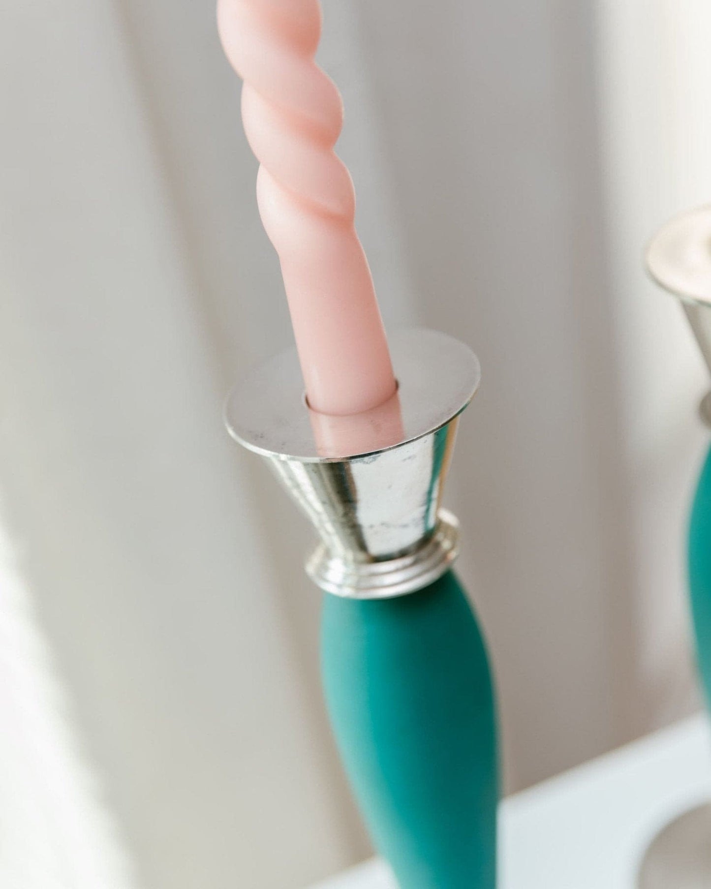 Bougeoir vintage postmoderne rétro style Memphis 2000, lot de 2