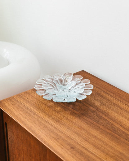 Vintage Holmegaard Schale Nr. 388 Kristallglas Mid Century Design Set von 3