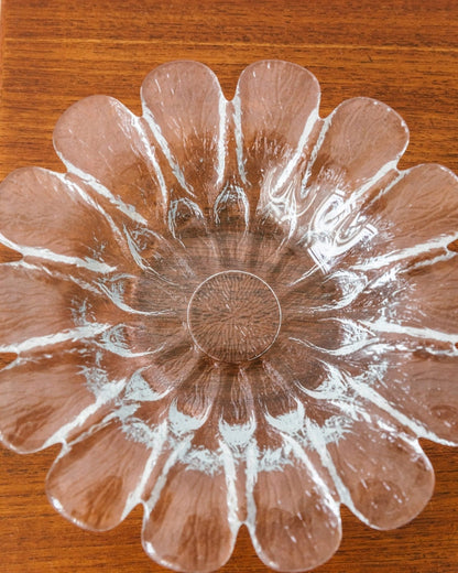 Vintage Holmegaard Schale Nr. 388 Kristallglas Mid Century Design Set von 3