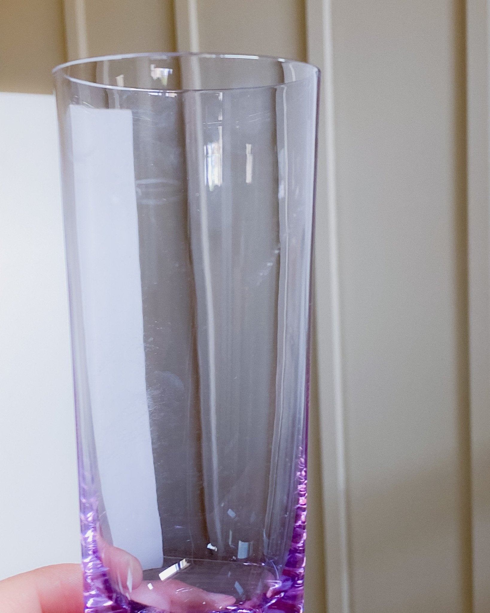 Vintage Trinkglas Alexandrite Set von 6 von Murano lila