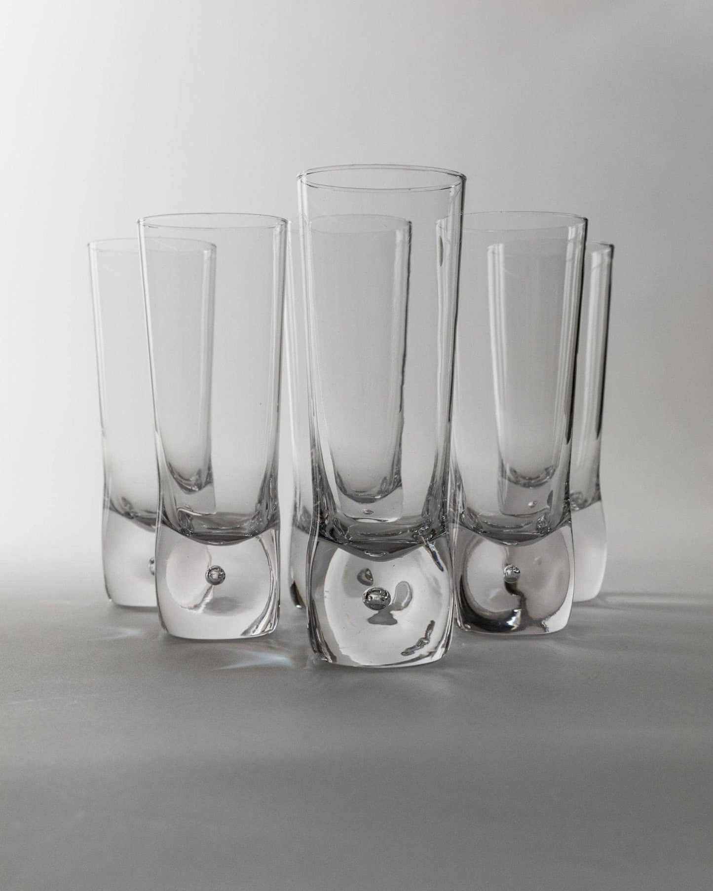 Vintage Murano Glass Drinking Glass Design Italy 70s Set of 6