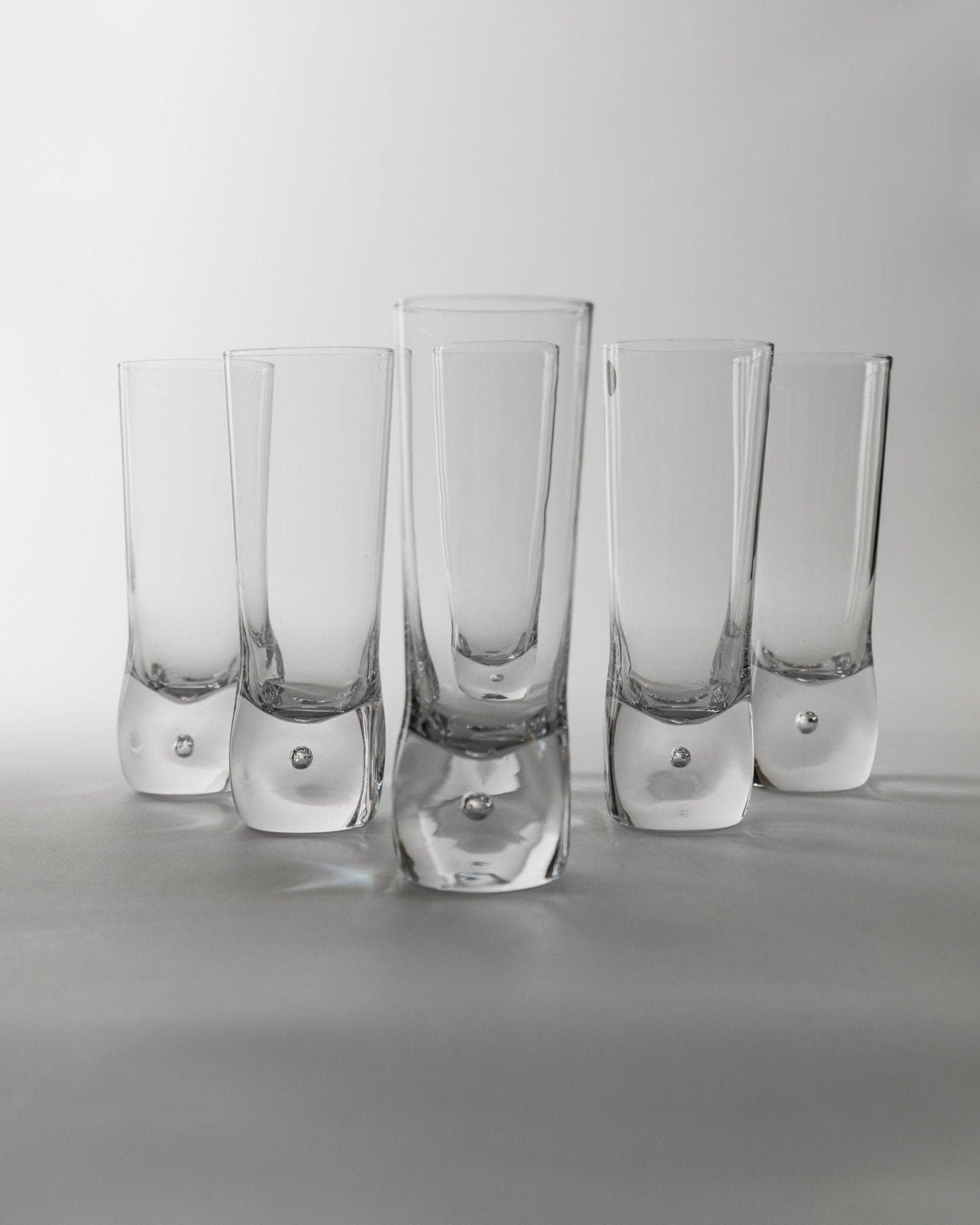 Vintage Murano Glass Drinking Glass Design Italy 70s Set of 6