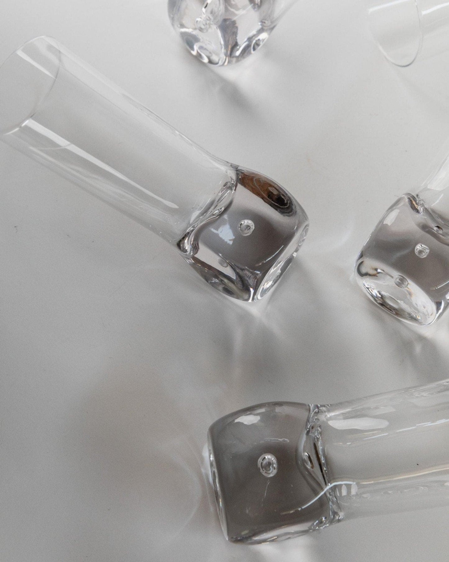 Vintage Murano Glass Drinking Glass Design Italy 70s Set of 6