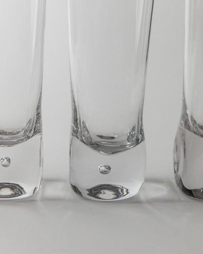 Vintage Murano Glass Drinking Glass Design Italy 70s Set of 6