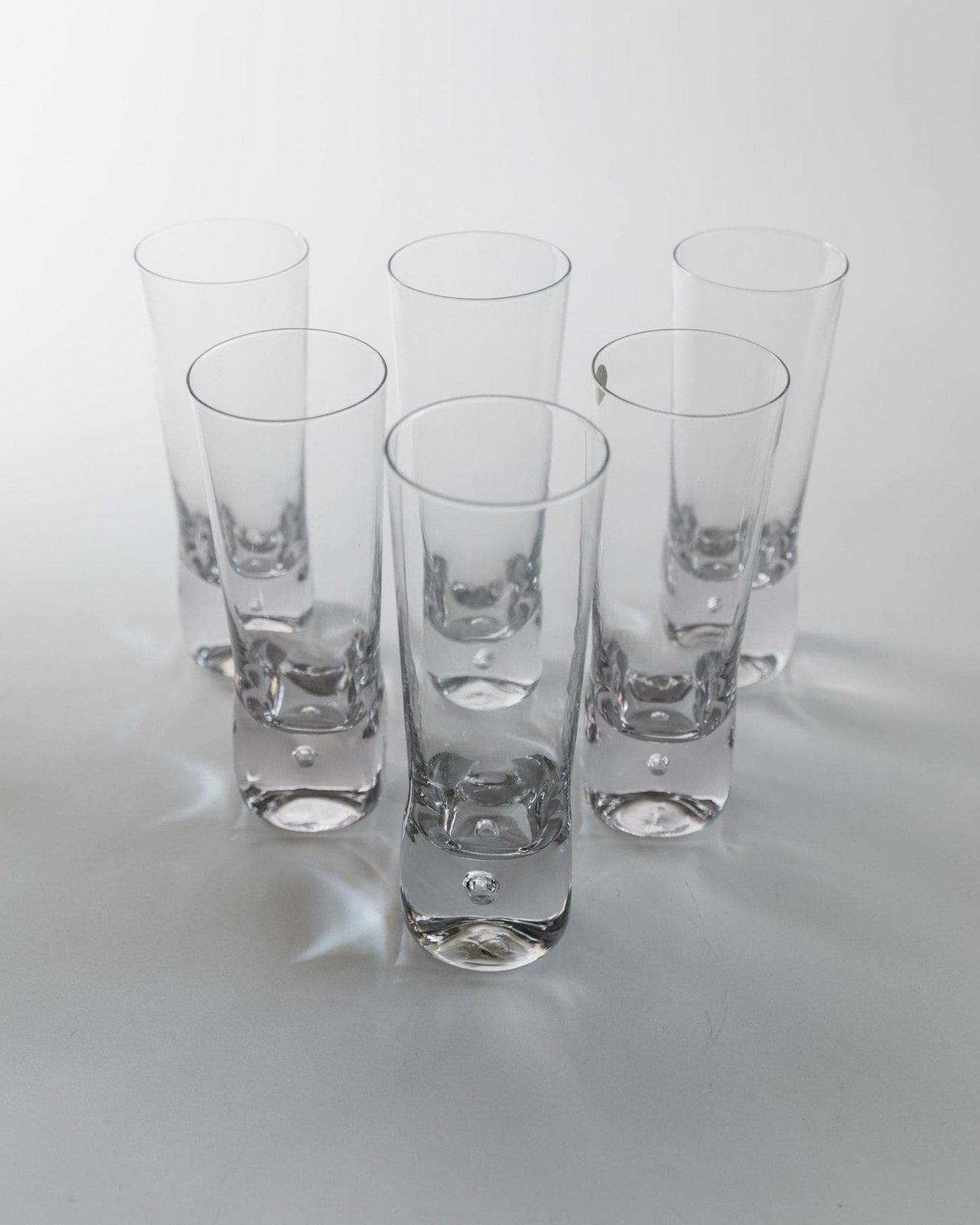 Vintage Murano Glass Drinking Glass Design Italy 70s Set of 6