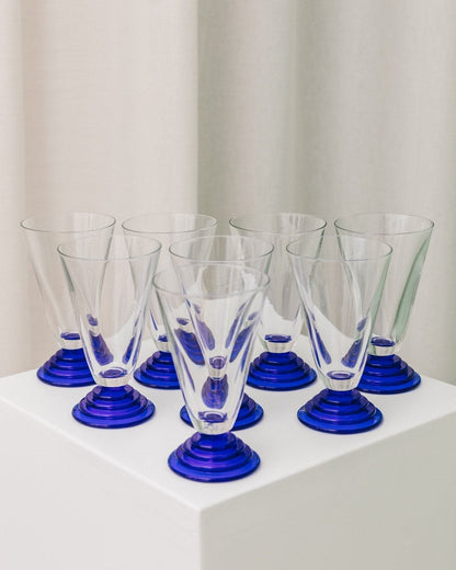 Verre à boire vintage style Memphis années 80, lot de 8