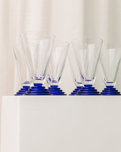 Verre à boire vintage style Memphis années 80, lot de 8