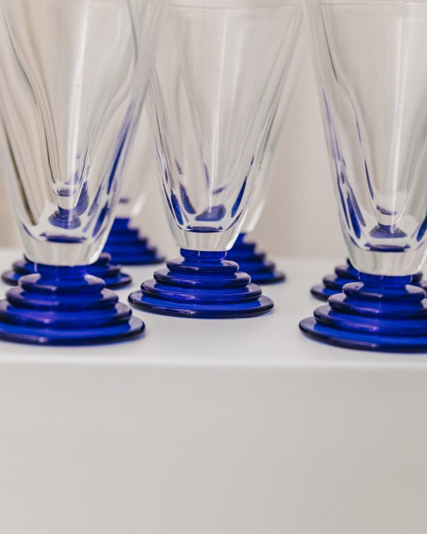 Verre à boire vintage style Memphis années 80, lot de 8