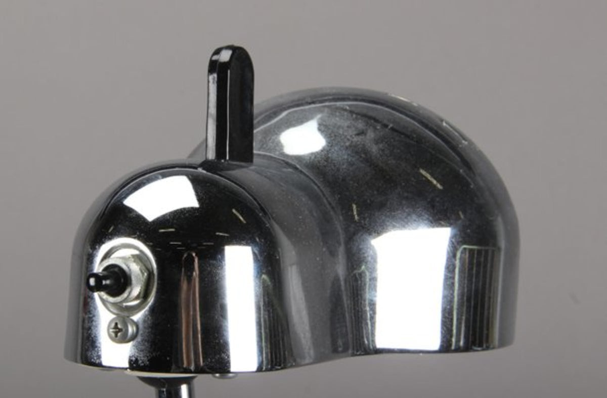 Vintage Schreibtischlampe Topo von Joe Colombo für Stilnovo silber